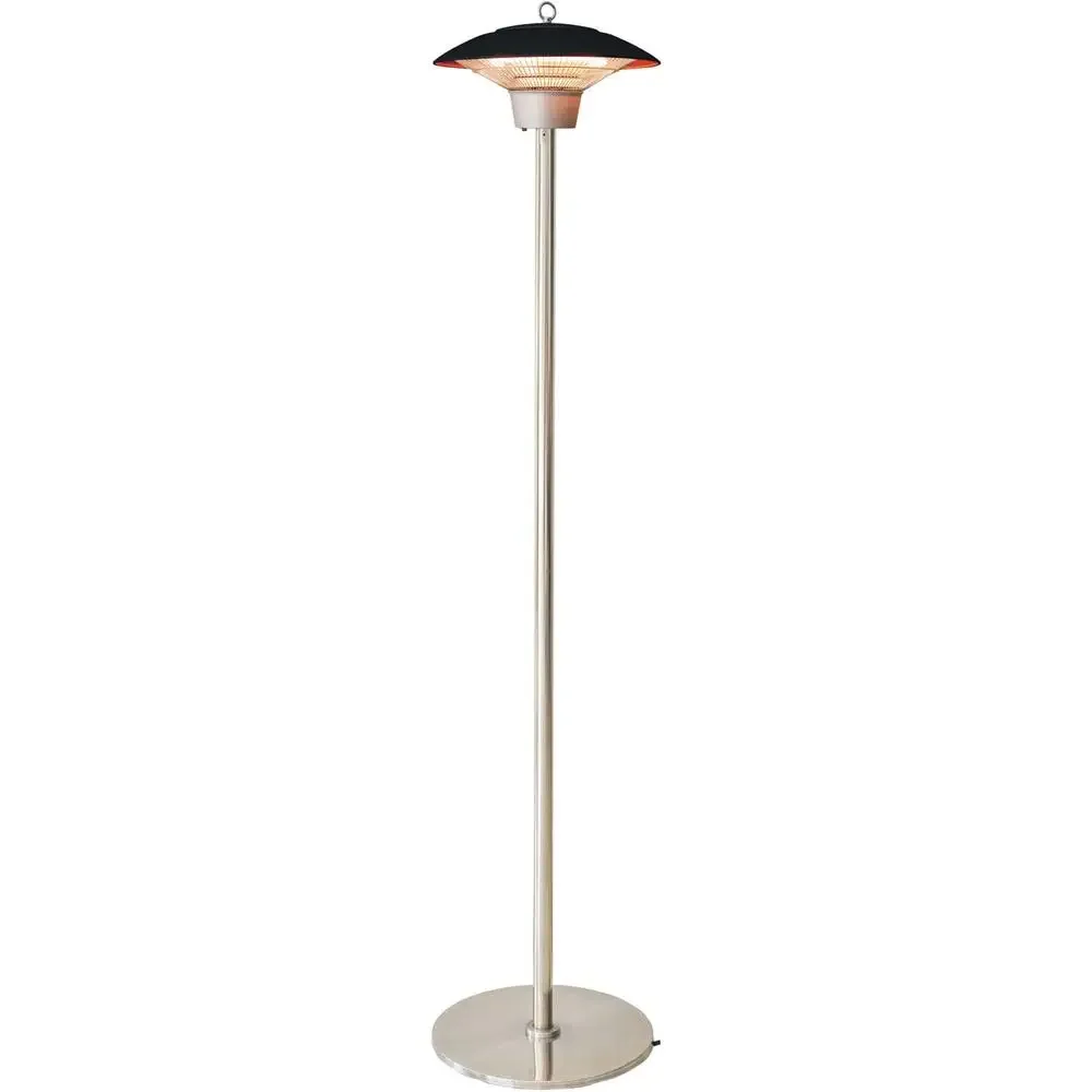 6.8-Ft. 1500W Portable Electric Infrared Halogen Stand Heater 3 Heat Settings Energy Efficient Outdoor Heating Ideal Balcony