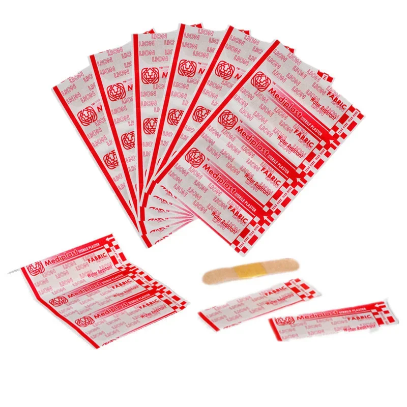 Imagem -04 - Não Tecido Band Aid Ferida Gesso para Tiras de Primeiros Socorros Ataduras Adesivas Respiráveis Ferida Vestir Remendo 100 Pcs por Conjunto