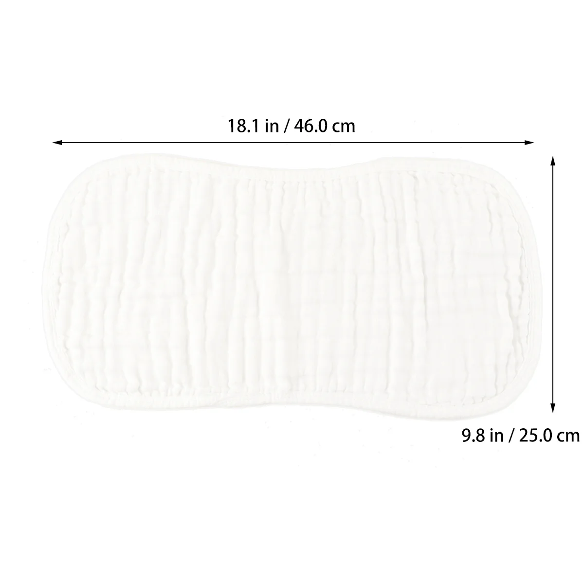 

4Pcs Infant Hiccup Gauze Towel Burping Bib Comfortable Cotton Quick Absorbent Clothes Protector Rollable for Outing White