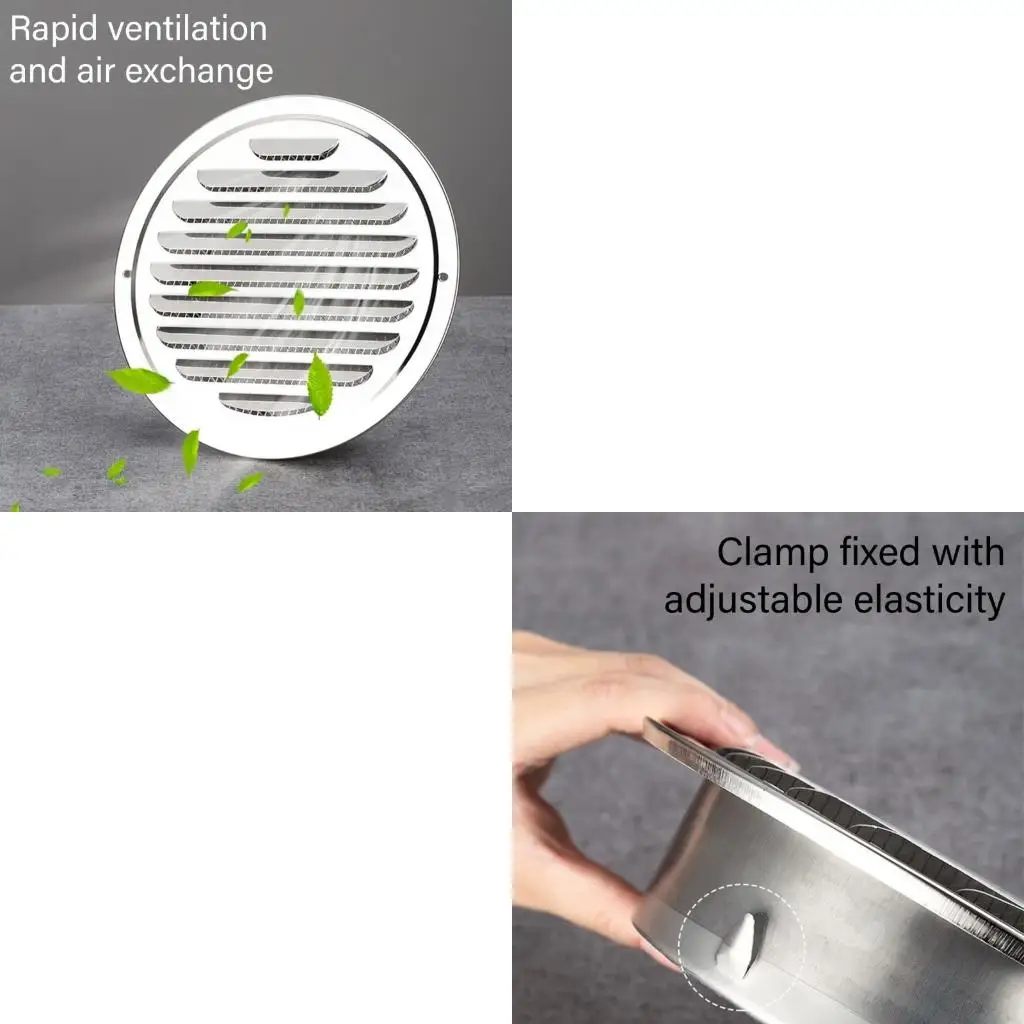  Upgrades 100mm Vents Covers Circular Vent Grates Easy Installs for Household Use