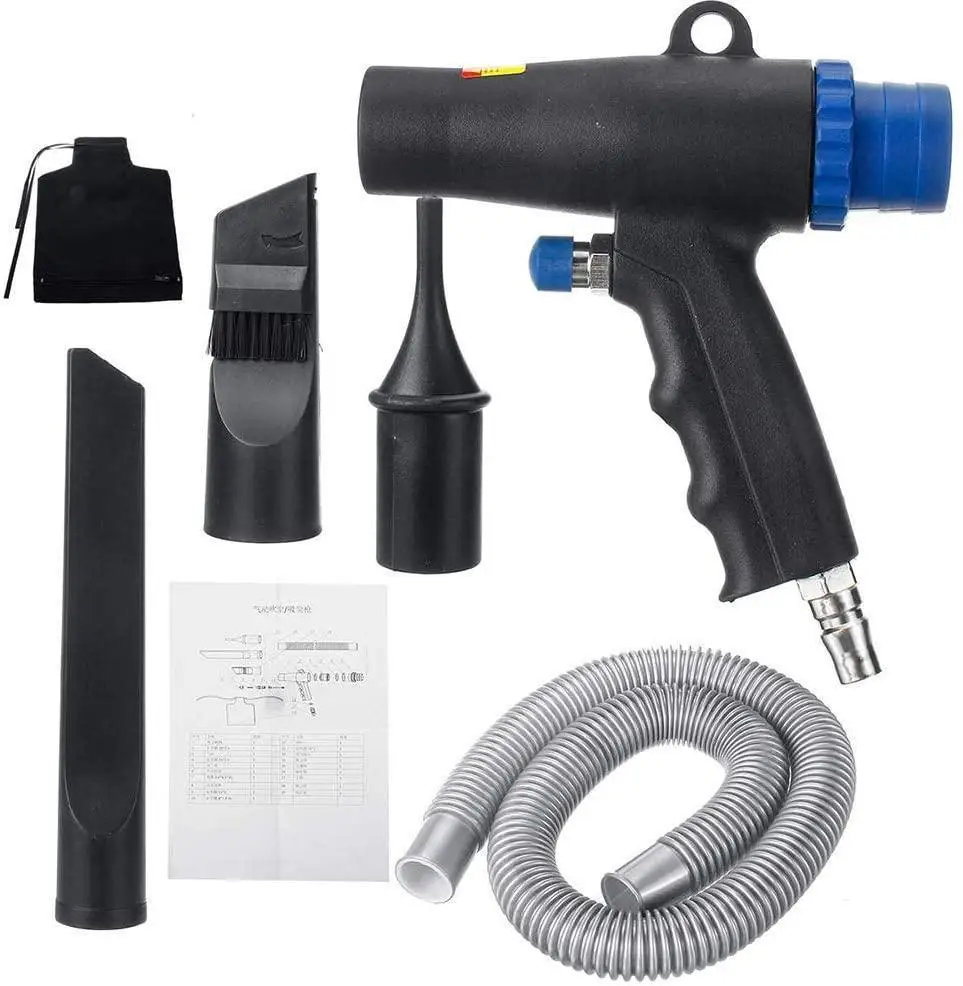 2 In 1 Air Duster Compressor Dual Function Air Vacuum Blow Suction Guns Kit Pneumatic Vacuum Cleaner Tool dropship wholesale