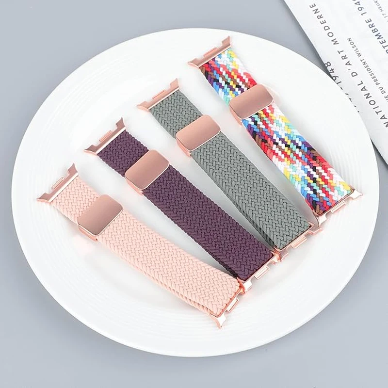 المغناطيسي مضفر لساعة سامسونج جالاكسي 8 الفرقة 8 الكلاسيكية 44 مللي متر 40 مللي متر 46 مللي متر حزام الساعات سوار Correa Pulseira Galaxy Watch8 حزام