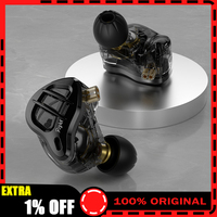 KZ ZAR HiFi Wired Earphone In Ear Monitor Earbuds Hybrid Technology 7BA+1DD IEM Headset With Microphone Bass Phone Headphones