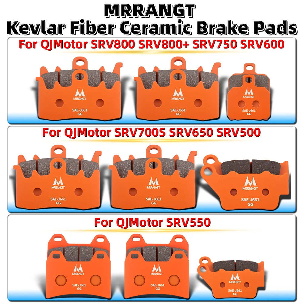 

MRRANGT Motorcycle parts Ceramic Brake Pads Fit For QJMotor SRV800 800 750 700S 650 600 550 500