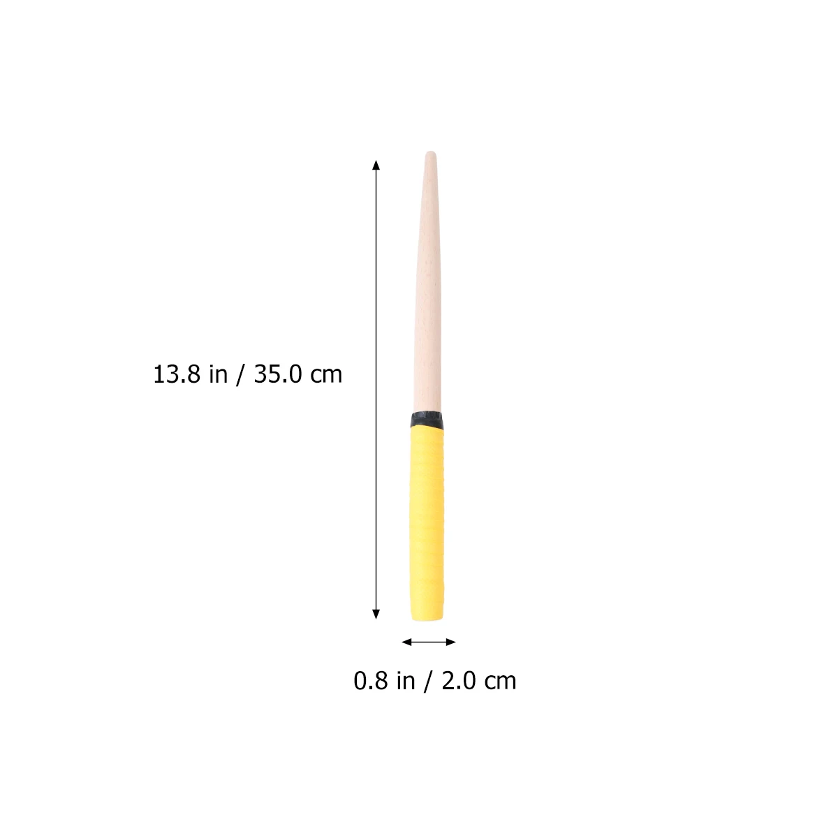 

Drumstick Drumsticks Percussion Instruments Accessories Absorb Sweat Yellow Rubber Handle