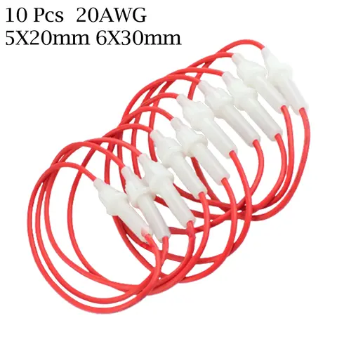 AGC Fuse Holder 0.5A-30A 250V 6*30mm 5*20mm Glass Fuse Wire Screw Joint Industrial For 5x20mm 6*30mm Fuse Tubes