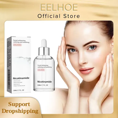 Suero reductor de poros, eliminación de embotamiento Facial, nicotinamida Facial, estiramiento Facial, ácido hialurónico, suero hidratante Facial