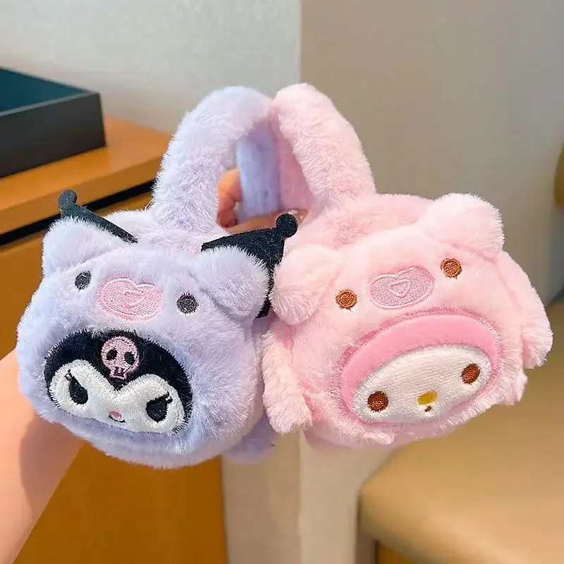 Cartoon anime character cute earbags Sanrio autumn and winter warm plus velvet thickened earmuffs high-value ins new wholesale