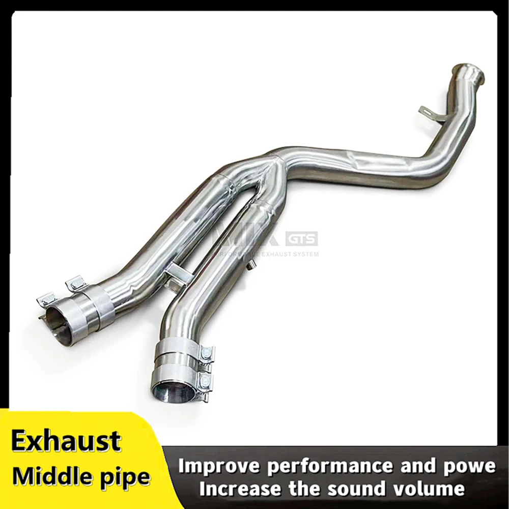 For BMW Z4 3.0T 2019-2023 auto parts high performance exhaust system equal length middle pipe with resonator