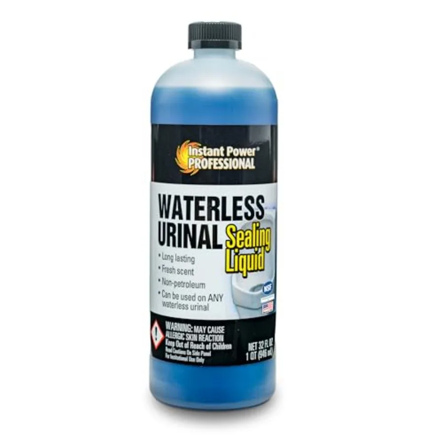 Instant Power Professional Waterless Urinal Sealing Liquid - Urine Remover for Stains and Odors, Urine Deordorizer, Bathroom Cl