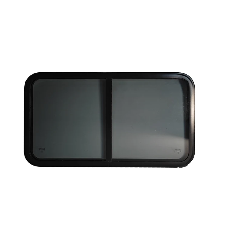 1000*500mm Round Corner Tempered Glass RV Caravan Camper Trailer Special Vehicle Sliding Side Window for Conversion Custom Sizes