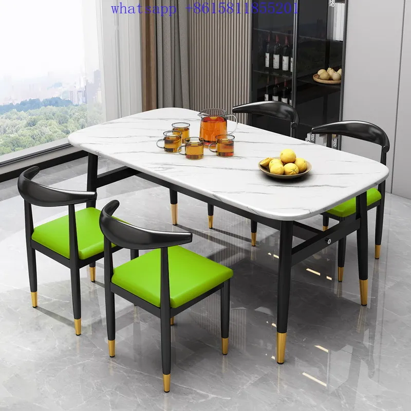 Modern relaxed minimalist dining table living room home furnishings  table de bistro  mesa cocina  comedor 4 sillas