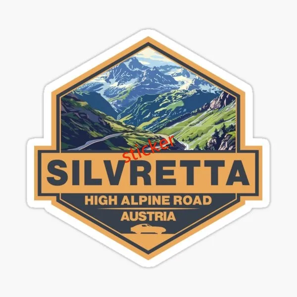 

Furka Pass Switzerland decal Car Bumper Decal Waterproof Decals for Cars, Water Bottles, Laptops, Coolers