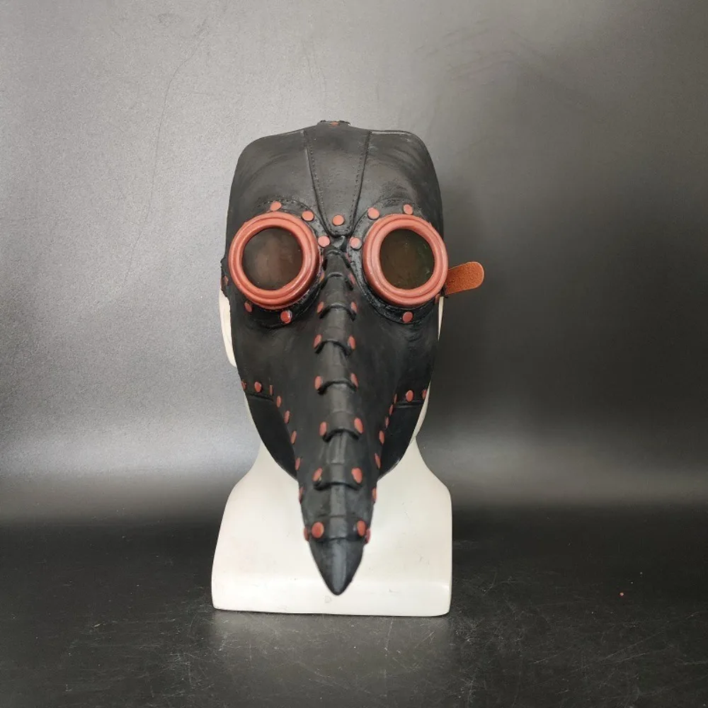 Máscara de pico de plaga de vapor para fiesta de Halloween, estilo Punk, protección facial para la boca de cuervo, vestido de bola, juego de rol, máscara de Terror de Doctor
