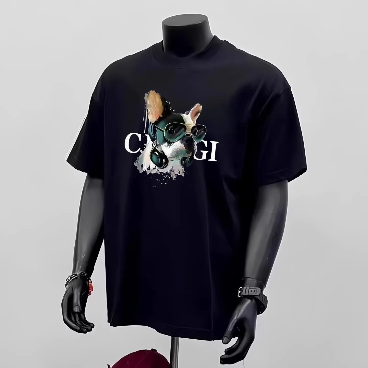 

Женская футболка для беременных Весна/Лето 2026, люксовая, с принтом, круглым вырезом, коротким рукавом, в стиле хип-хоп, летняя