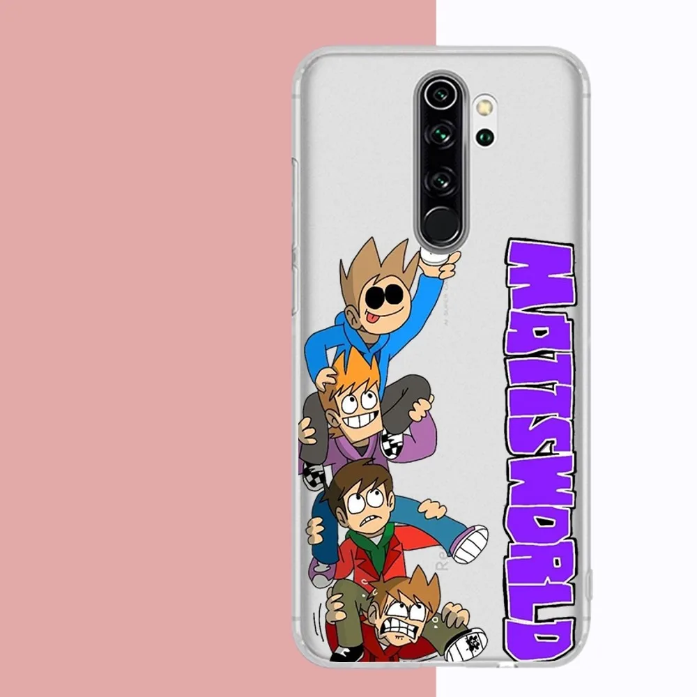 Cartoon Cute Eddsworld Phone Case For Samsung S 20 21 22 23 for Redmi Note7 8 9 10 for Huawei P20 30 40 Clear Case