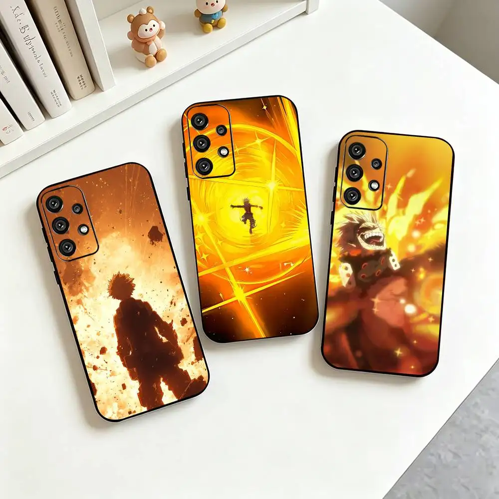M-My Hero Academia Bakugo Anime  Phone Case For Samsung S25,S24,S21,S22,S23,S30,Ultra,S20,Plus,Fe,Lite,Note,10,Black Cover
