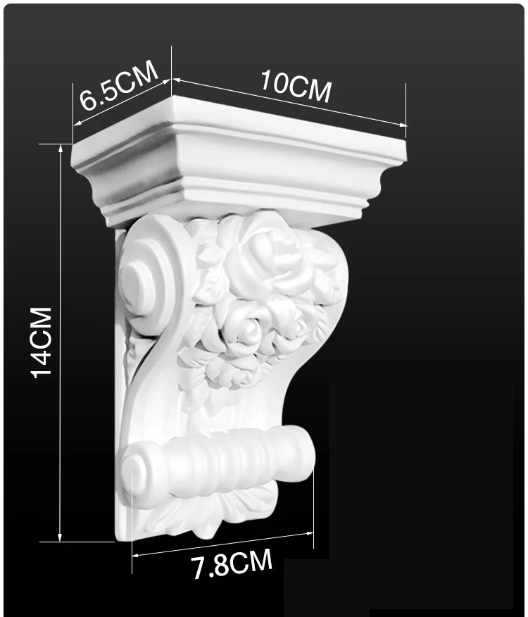 French PU Molding Beam Bracket, European-Style Faux Plaster Arched Door Frame, Decorative Doorway, Column Capital, Finished Mold