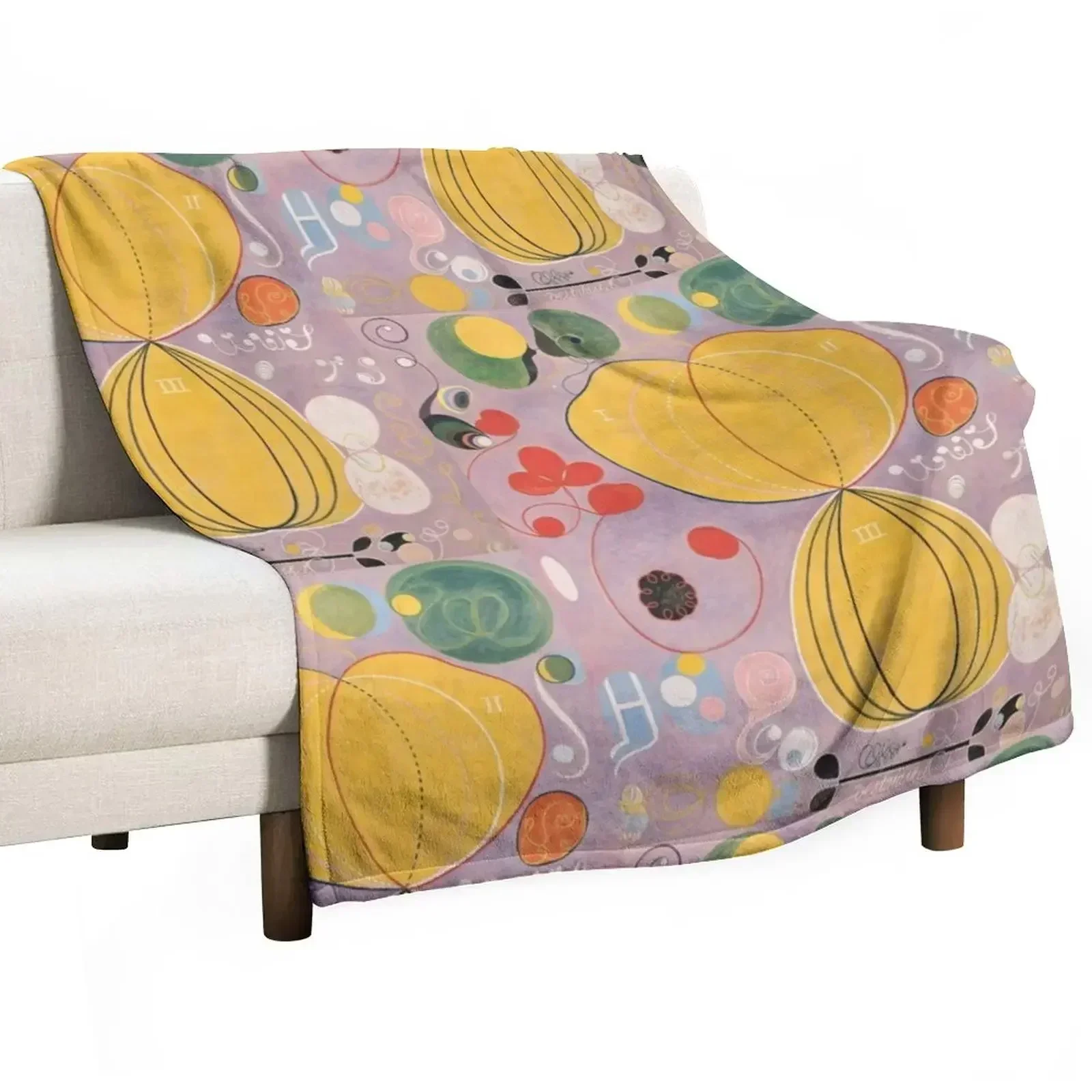 Hilma af Klint Painting Adulthood Throw Blanket Luxury Thicken for winter Blankets