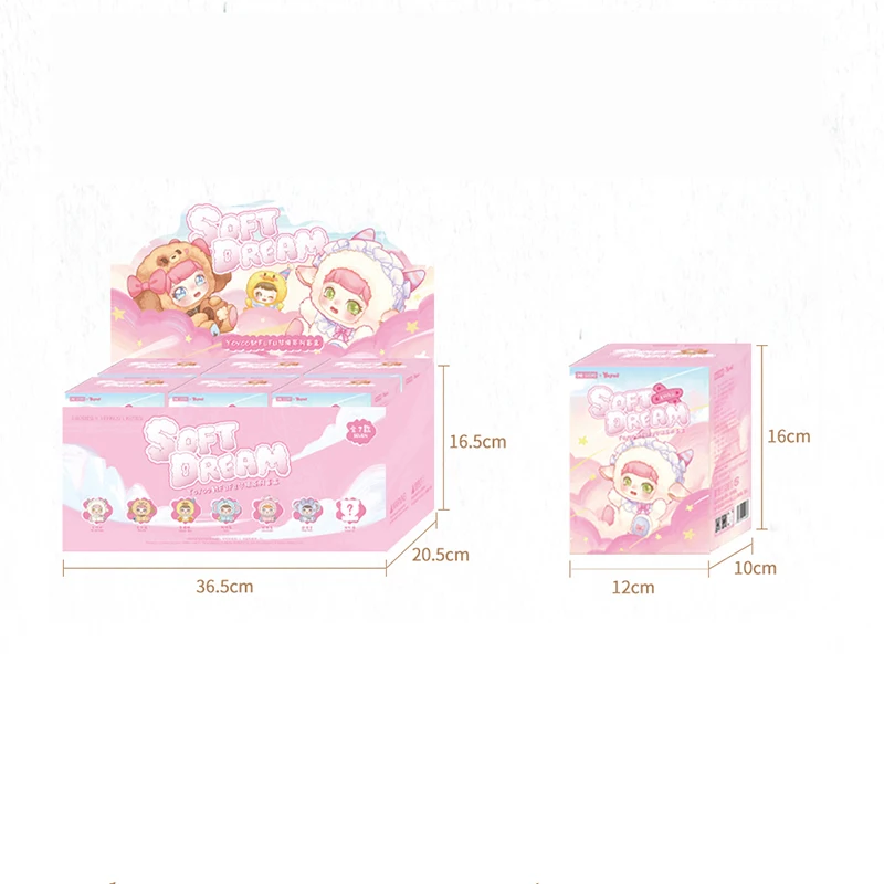 Auf Lager Yoyoo Soft Dream Series Anhänger Blind Box Trendy Puppe Garage Kit Desktop Ornament Spielzeug Mädchen Geburtstagsgeschenke