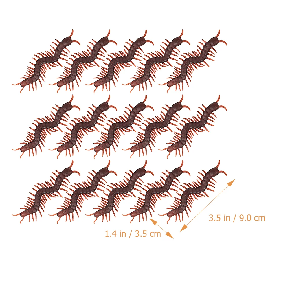 15 Pcs Simulation Centipede Animal Toys Dragonfly Figurines Realistic Insects Prank