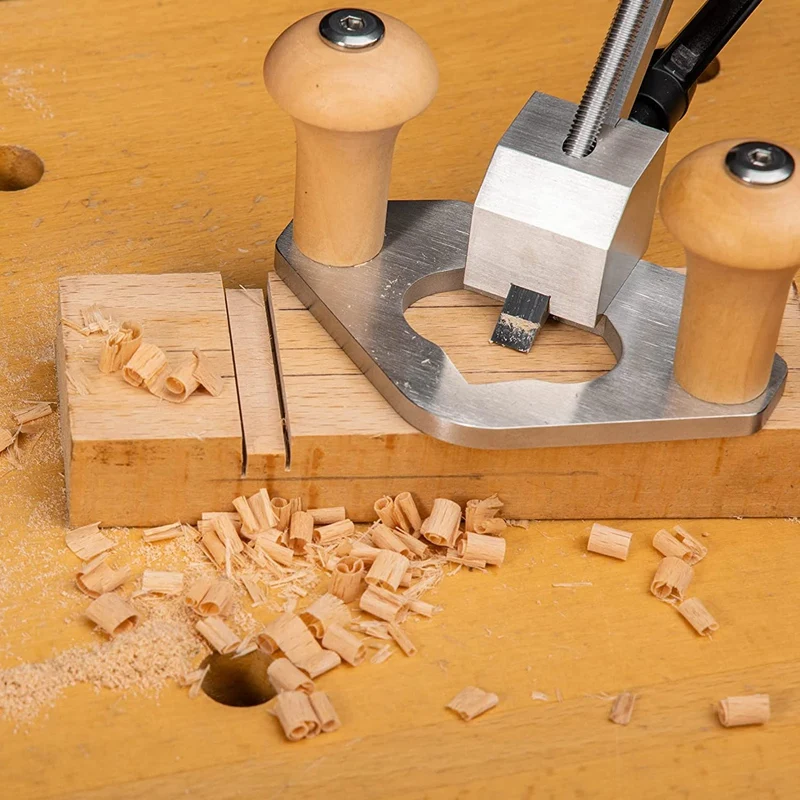 Router Plane,DIY Hand Planer For Woodworking,Hand Router Plane With Comfortable Wood Handle