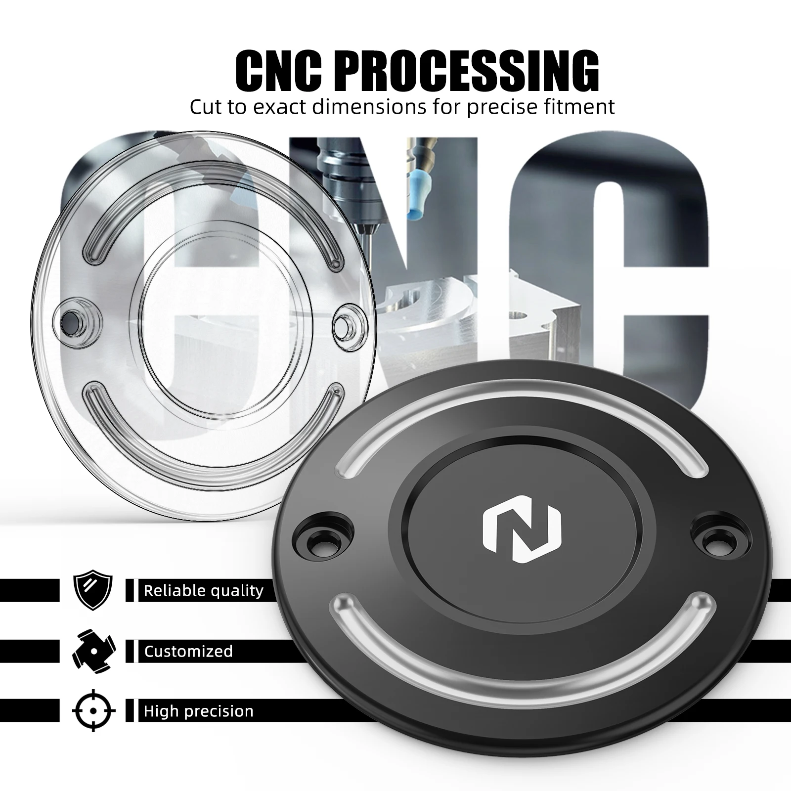 NICECNC Timer Cover For Harley Forty-Eight XL1200X 2010-2022 Iron 1200 XL1200NS Iron 883 XL883N Sportster 883 Sportster 1200