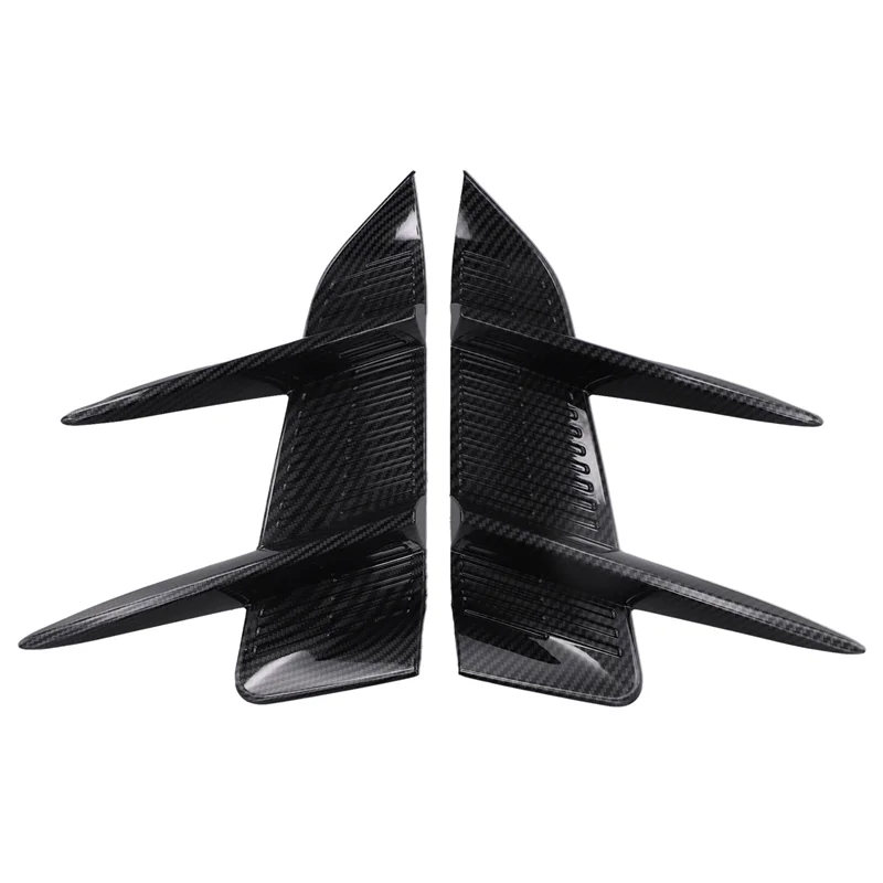 

X39A-1 Pair Car Front Bumper Spoiler Side Air Vent Trim Cover ABS Material Trim For MG 4 MG4 EV Mulan 2023