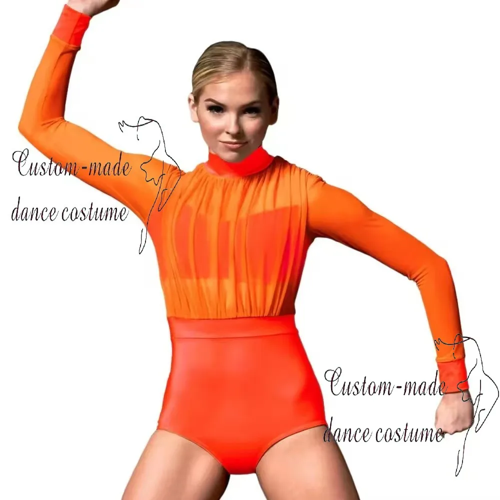 Nuova tuta da allenamento per balletto monopezzo, body elegante per yoga aereo, abbigliamento da allenamento per danza aderente