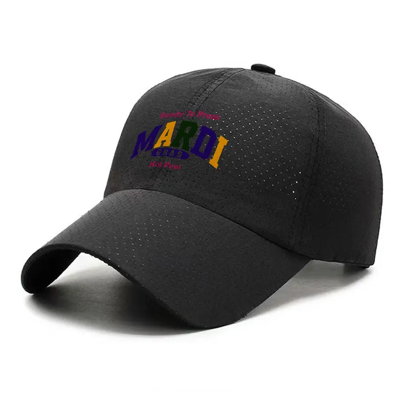 Mardi Gras Quick Dry Baseball Cap Unisex Breathable Mesh Hat For Festival Party Parade Daily Wear
