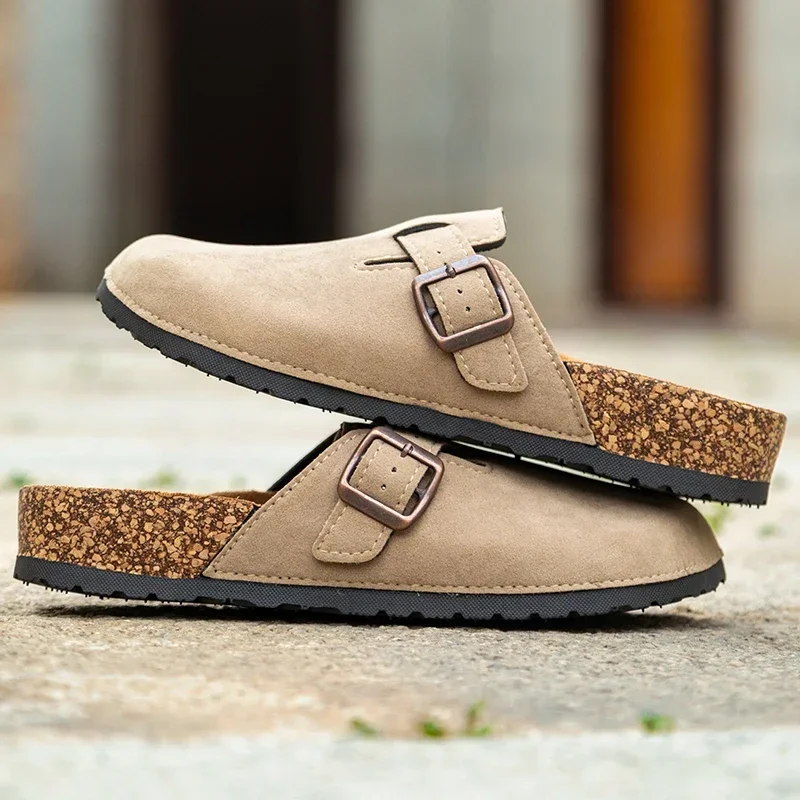 Summer Fashion Unisex Classic Beach Shoes Mueller Shoes Men's Shoes Birkenstocks Men's Suede Sandals Vintage Cork Clogs Purchase