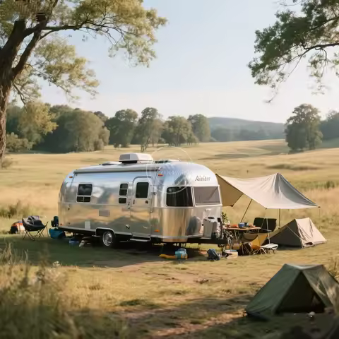 2025 Advanced China Trailer Motorhome and caravan Fully Equipped RV Trailer for Sale Camping Trailer