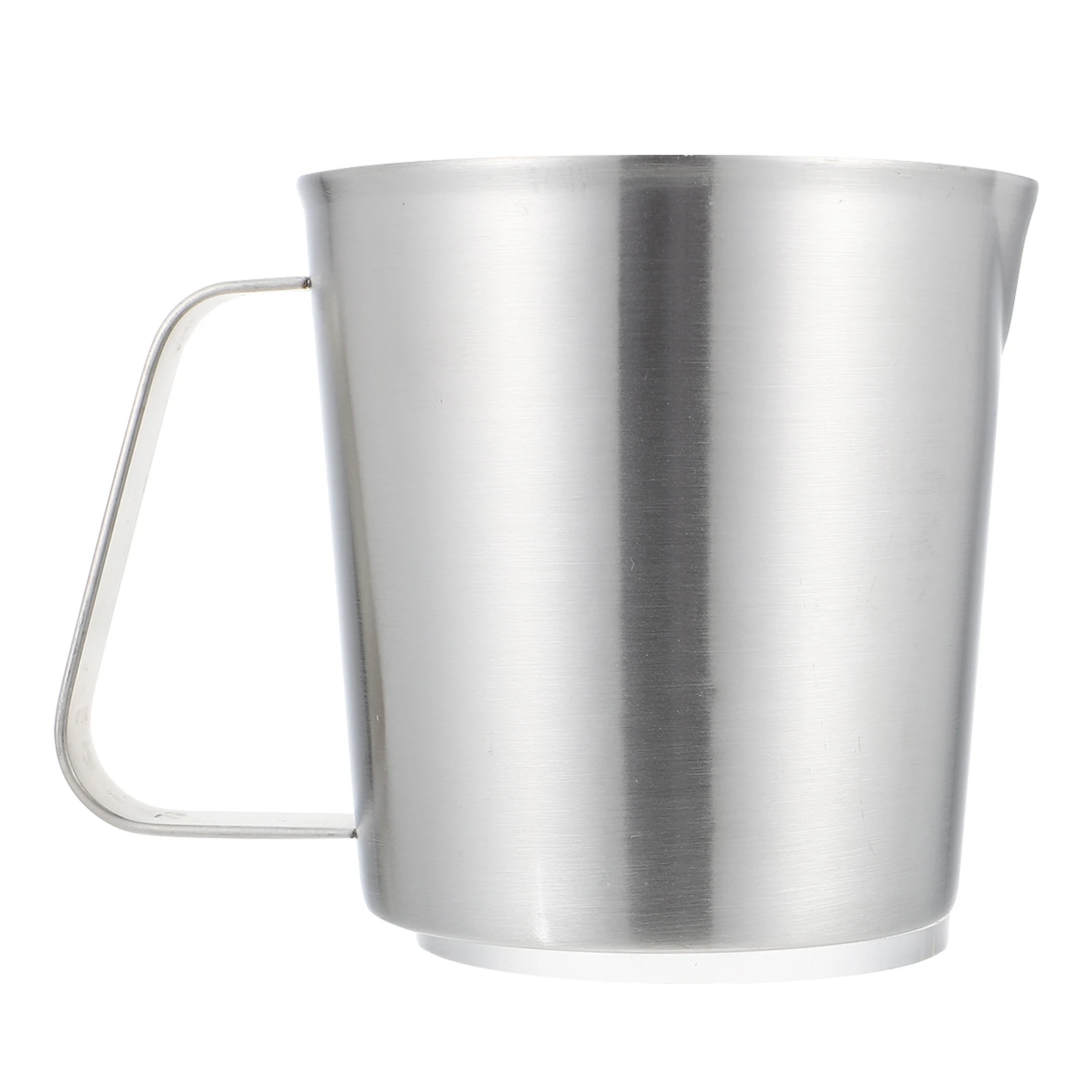 

Stainless Steel Milk Tea Cup Measuring Cups Frothing Pitcher Ergonomic Handle Latte Art Cappuccino Scale Beaker Kitchen Bar