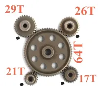 11184 Metal Diff Main Gear 64T 11181 Motor Pinion Gears 21T Truck 1/10 RC Parts HSP BRONTOSAURUS Himoto Amax Redcat Exceed 94111