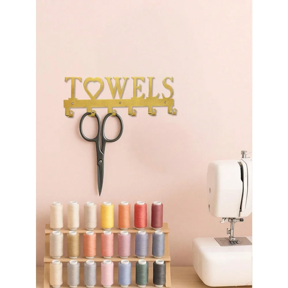 1 قطعة رف منشفة من الحديد المطاوع الأسود ، ديكور المنزل/المطبخ/الحمام ، هدية عيد الميلاد/الهالوين