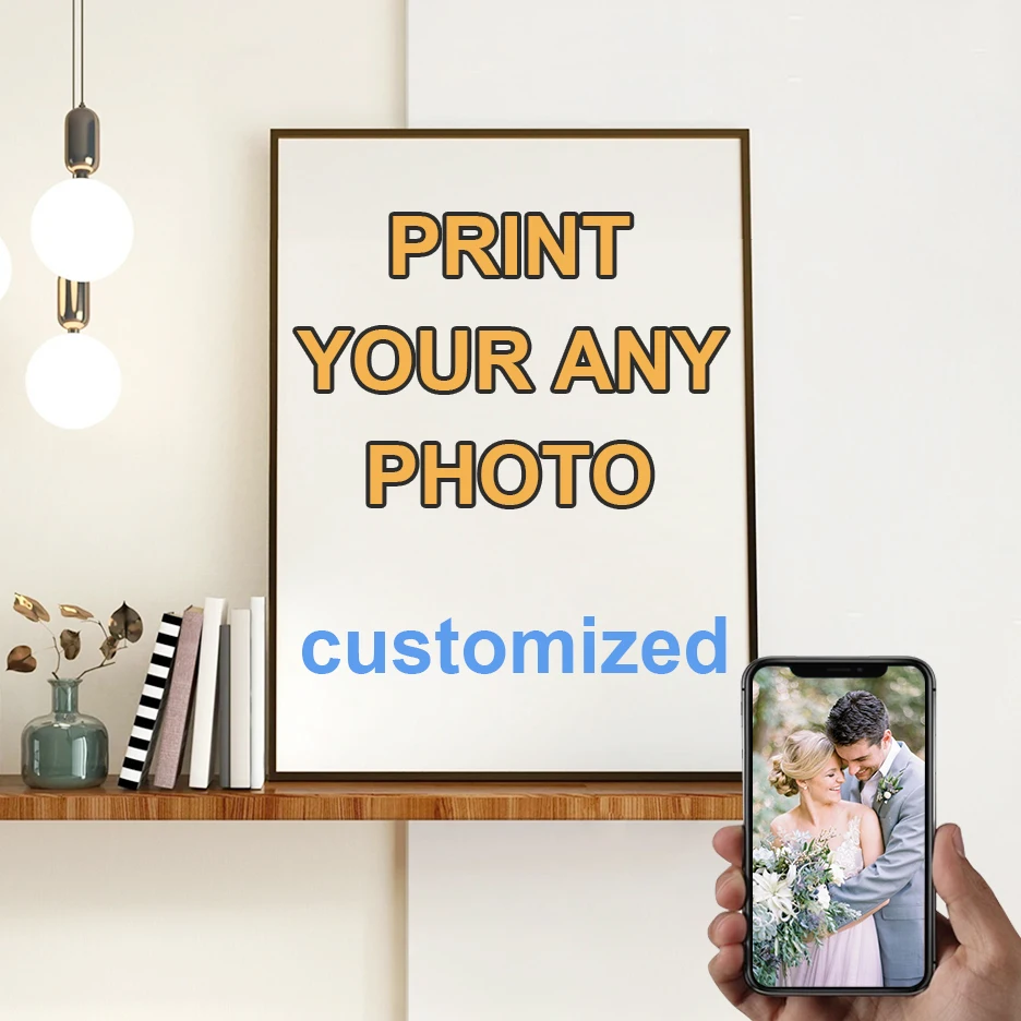 Холст для картины на индивидуальный заказ современные свадебные фотографии семейной жизни и размер, индивидуальные плакаты и принты, настенное искусство, Декор для дома, гостиной