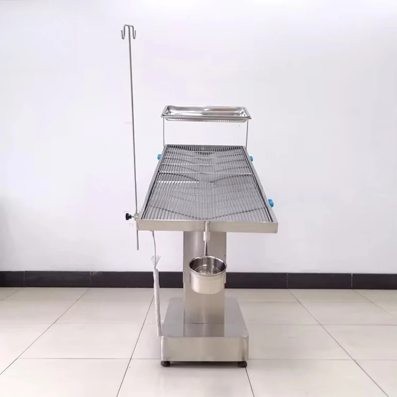 Veterinary Equipment Mesh Top Pet Surgery Table Stainless Steel Vet Operation Table Lift Animal Tables Veterinary Clinic