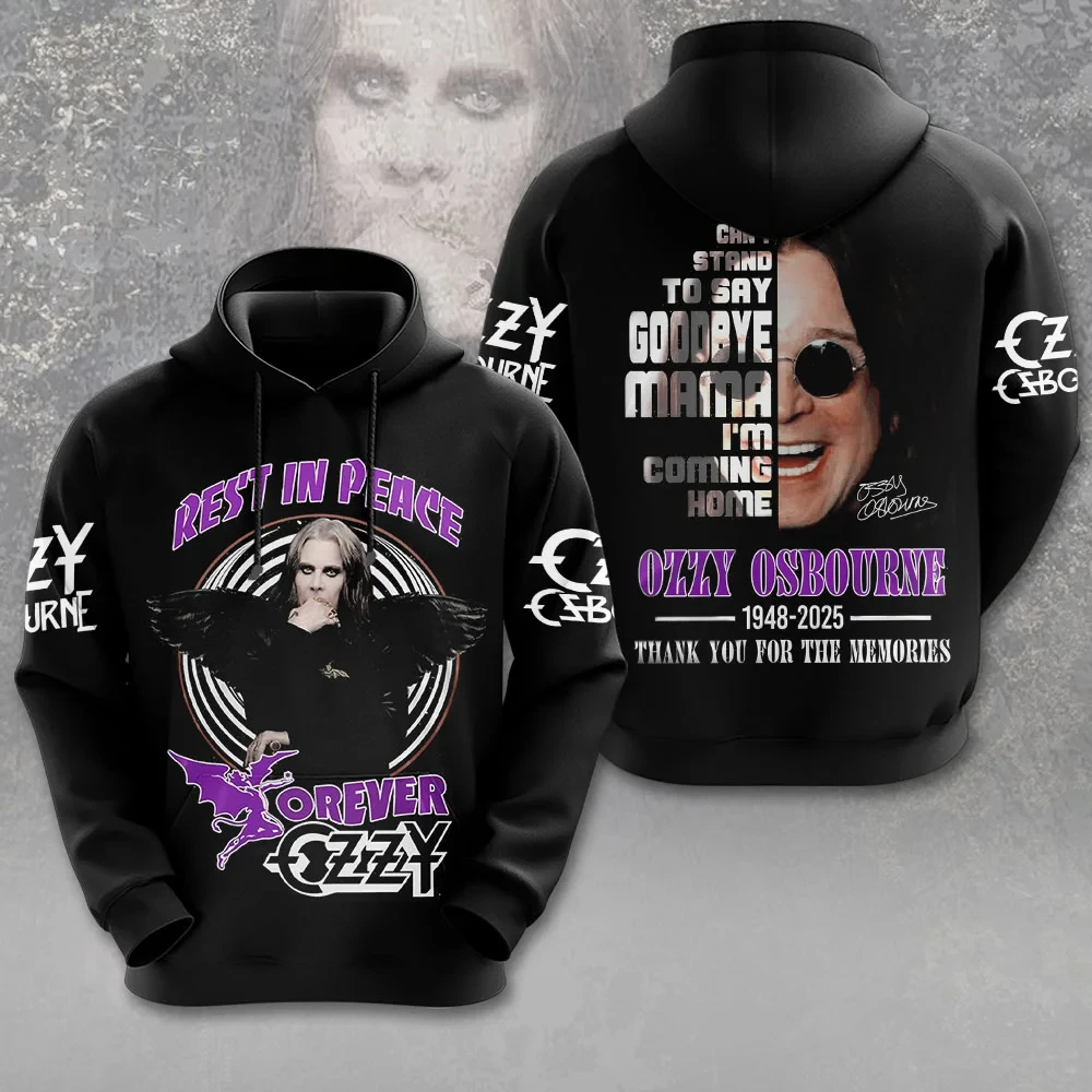 Rock Band Ozzy Osbourne 3d Print Hoodies Men Women Fashion Oversized Hoodie Sweatshirt Adult Clothing Fans Coat Mens Hoodie Y2k