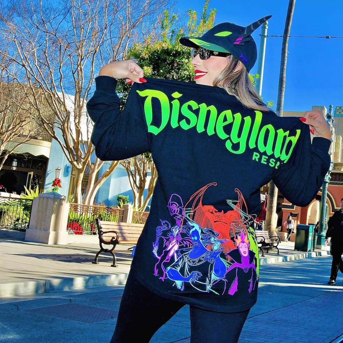 Bluza z nadrukiem logo Disney Villains Grounp Disneyland dla chłopców i dziewcząt, wygodna, stylowa, luźna, duża, idealna na jesień i zimę.