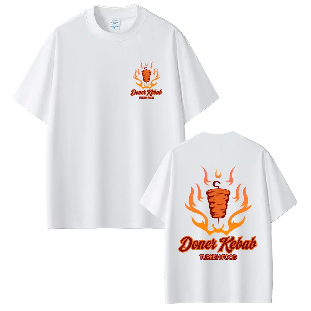 

Doner Kebab Turkish Food Funny Graphic T-shirt Men Fashion Oversized Short Sleeve T-shirts Casual Oversized Unisex Streetwear