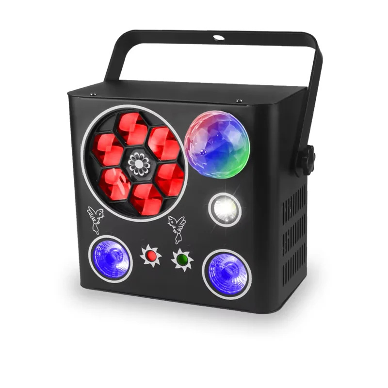 Full Bee eyes laser gobos magic ball light strobe light LED wash light LED Flash Colorful Bar light Remote Control party light