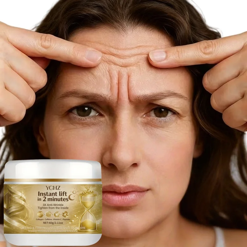 Instant Lifting Anti-Wrinkle Cream, 2-Minute Firming and Brightening - Contains Collagen, Niacinamide, Retinol, Day and Night Face Cream, Suitable for All Skin Types, Unisex