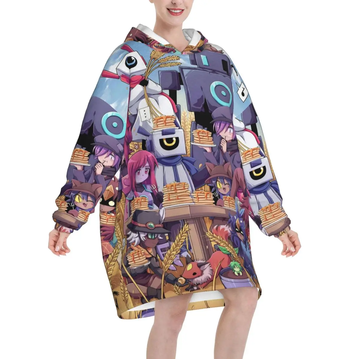 OneShots Niko Blanket Hoodie Oversized Wearable Sweatshirt Blanket Warm Gifts for Women Girls Girlfriend