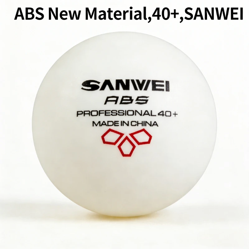 الأصلي SANWEI ABS مادة جديدة 40 + كرات تنس الطاولة 50/100 قطعة كرات بينغ بونغ المهنية للتدريب كرات تنس الطاولة #5