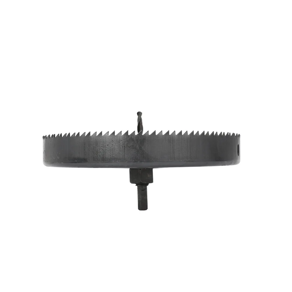 150-210mm HSS Bi-Metal Wood Hole Saws Bit Black For Plastic Iron Sheet Metal Gypsum Board Cutter Drill Bit