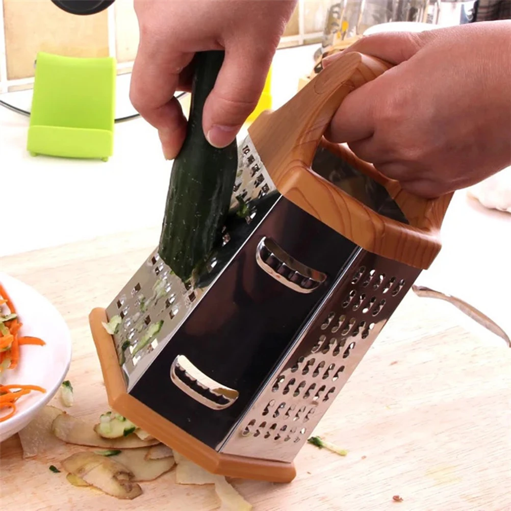 

8 Inch Stainless Steel Slicing Gear Steel Vegetable Chopping Tool Six Sided Slicer Potato Tomato Cucumber Gadget