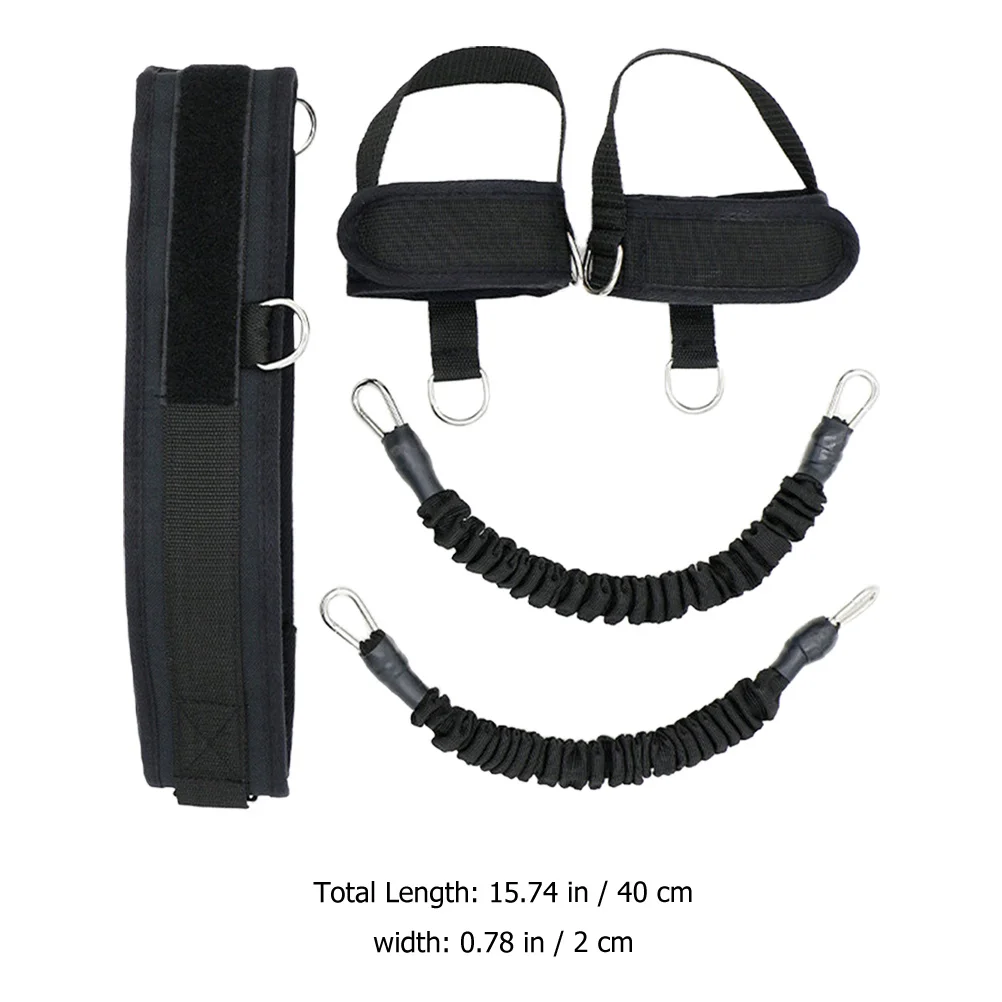 

1 Set Of Resistance Bands With Ankle Straps Portable Tube Bands For Glute Activation Leg Toning Fitness Training Tool Reusable