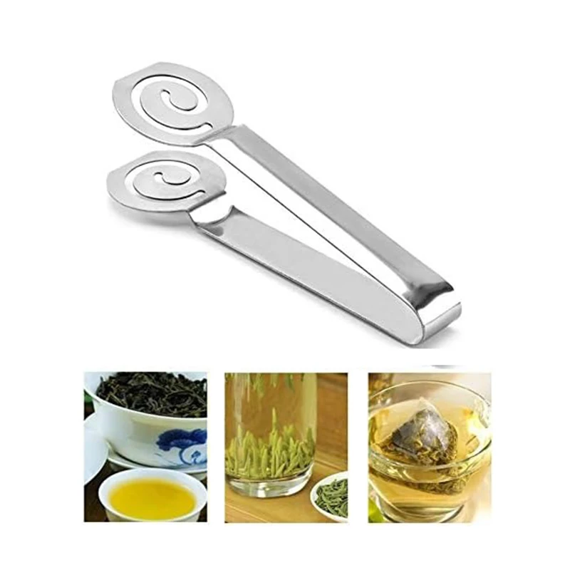 Tea Bag Squeezer, Tea Filters, Coffee Bag, Tong Clamp, Strainers, Clip or Sugar, Kitchen Bar Tools, TeaBag Holder