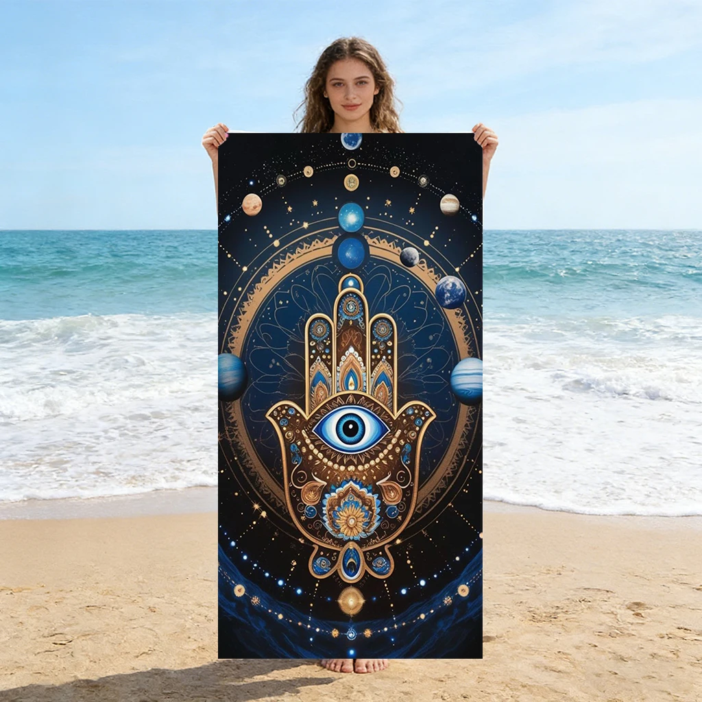 1pc Seven-Chakra Yoga Meditation Beach Towel Large Quick-drying Towel Suitable for Beach Pool Yoga Towel Summer Gift for Friends