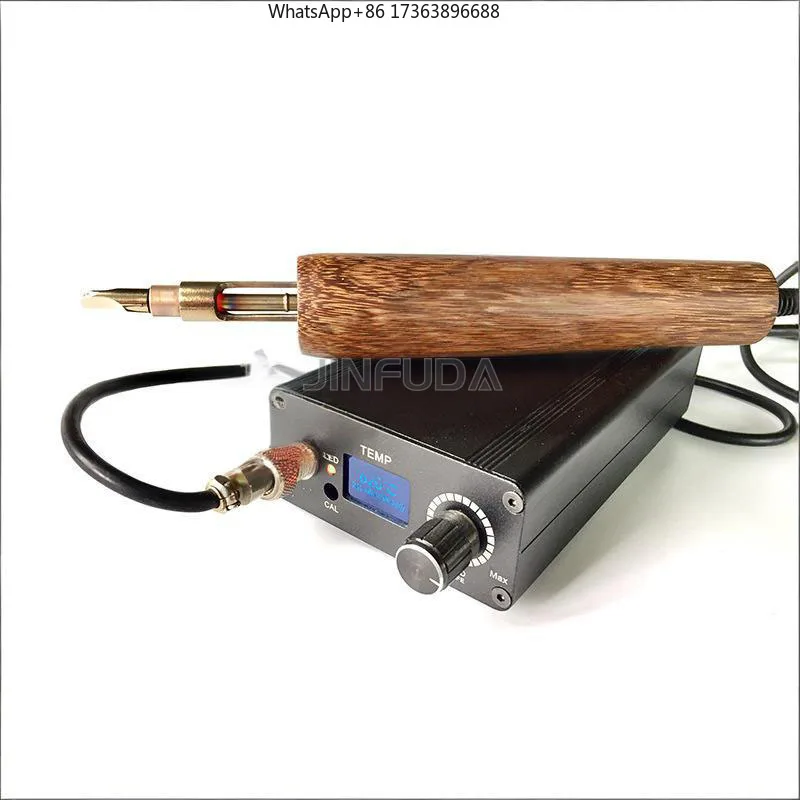 Electric Manual Leather Creasing Machine with Edge Burnisher and Groove Pressing Tools